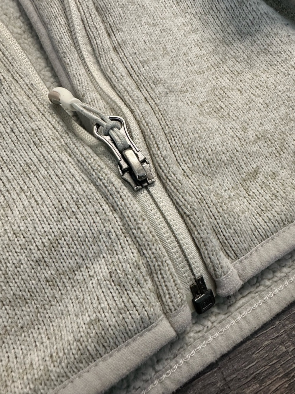 Durable L.L. Bean Light Gray Full-Zip Hooded Polyester Jacket Women’s Large - Picture 9 of 17